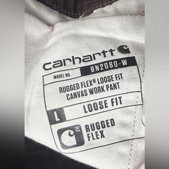 Carhartt Rugged Flex Loose Fit Canvas Work Pants Womens Size 4 Short BN2080 BRN - Picture 10 of 12